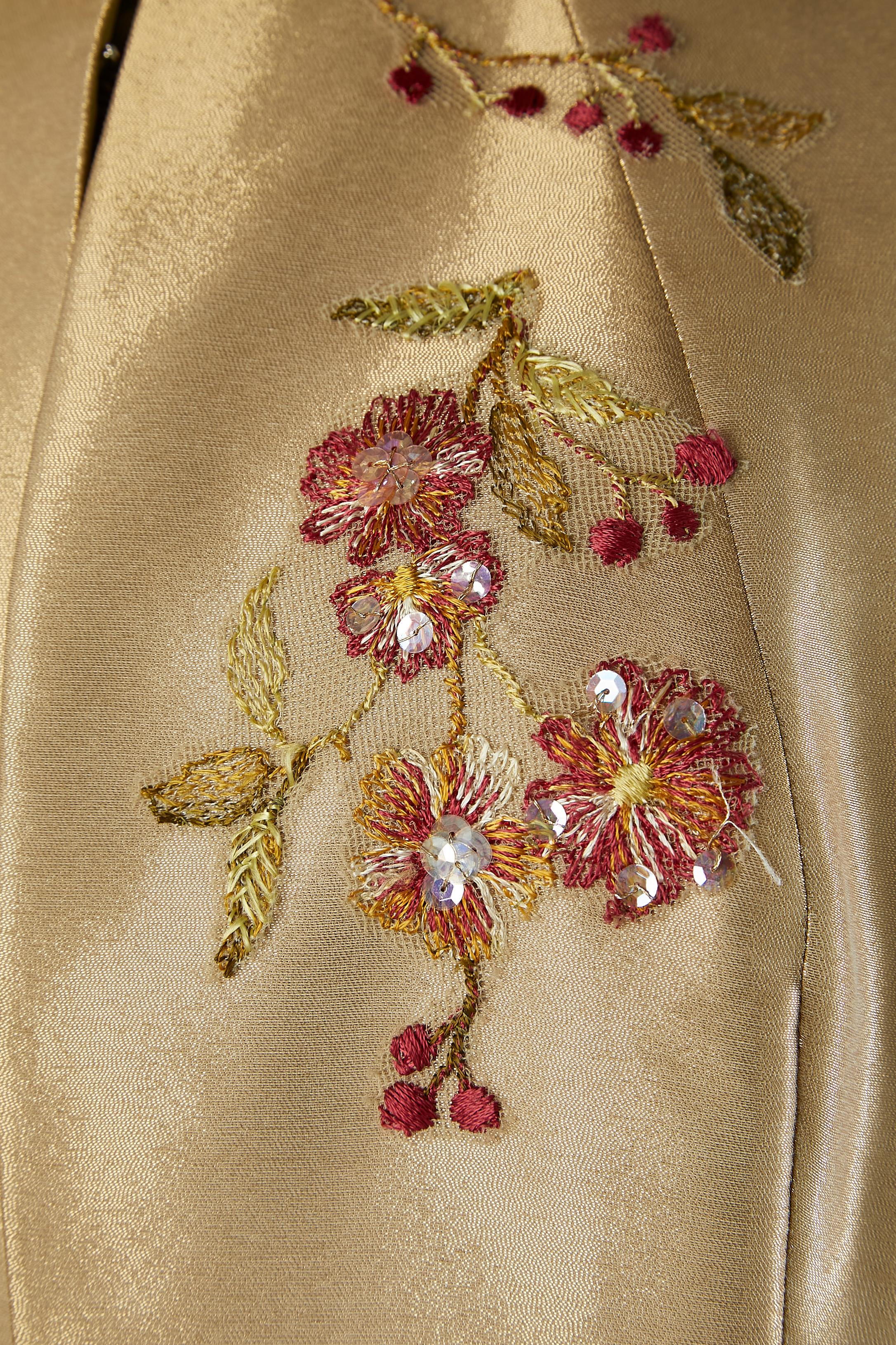 Women's coat and dress ensemble with embroideries Christian Lacroix Mariée  For Sale