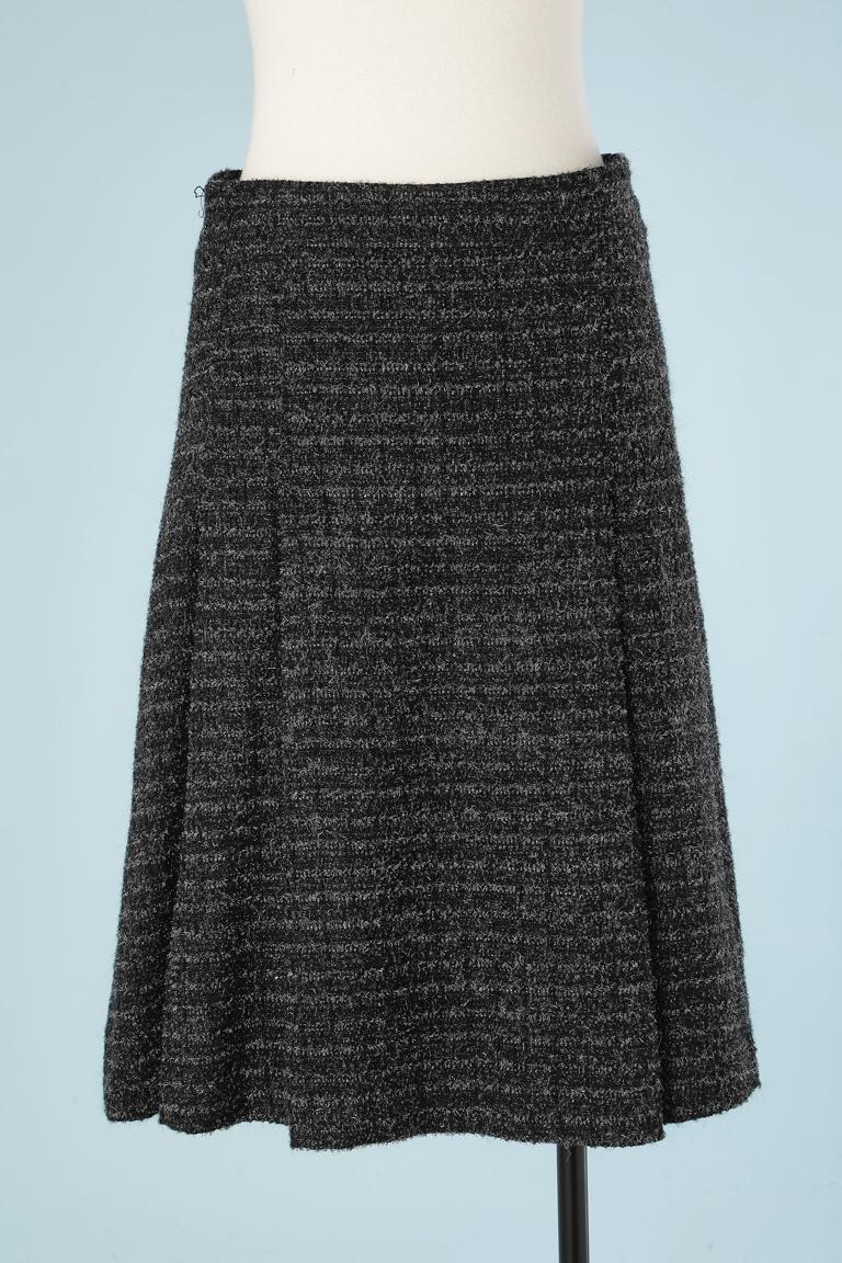 Coat and skirt ensemble in tweed mix with shiny  threads Burberry 3