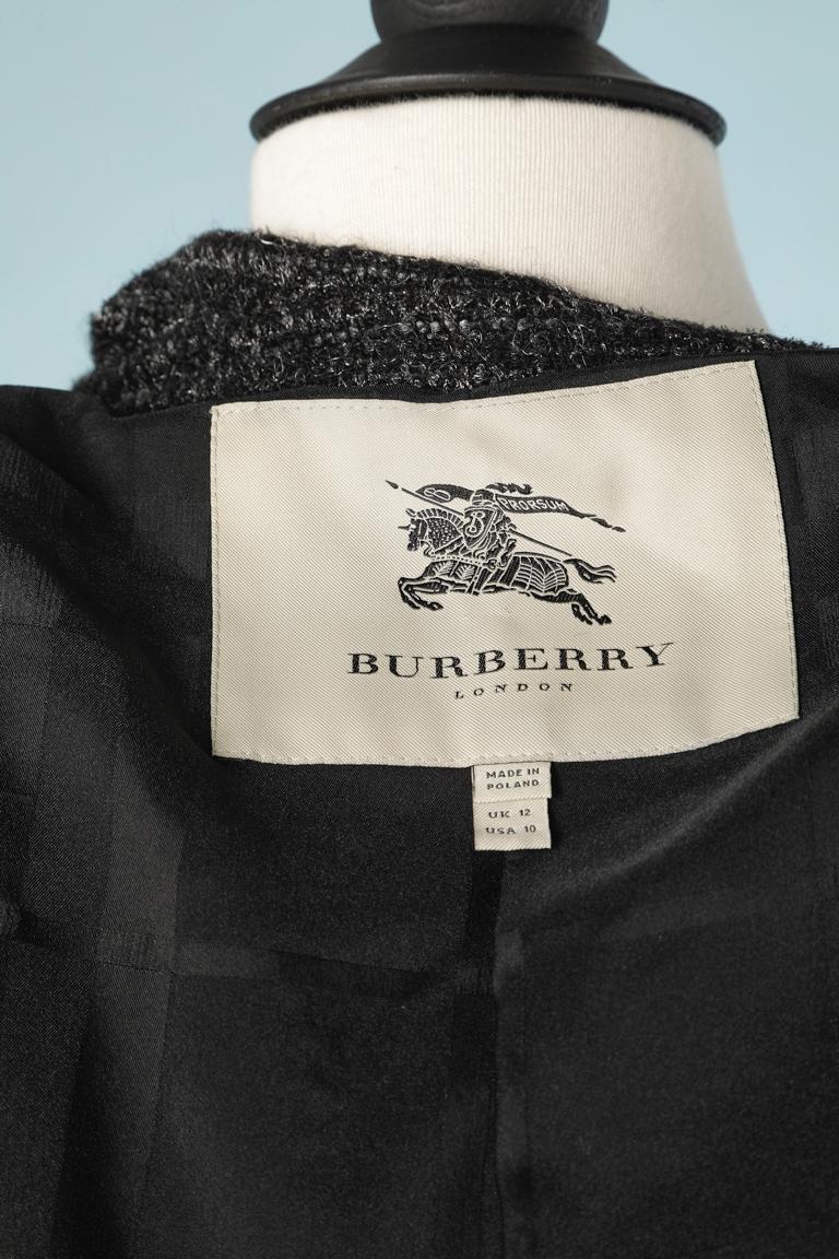 Coat and skirt ensemble in tweed mix with shiny  threads Burberry 2
