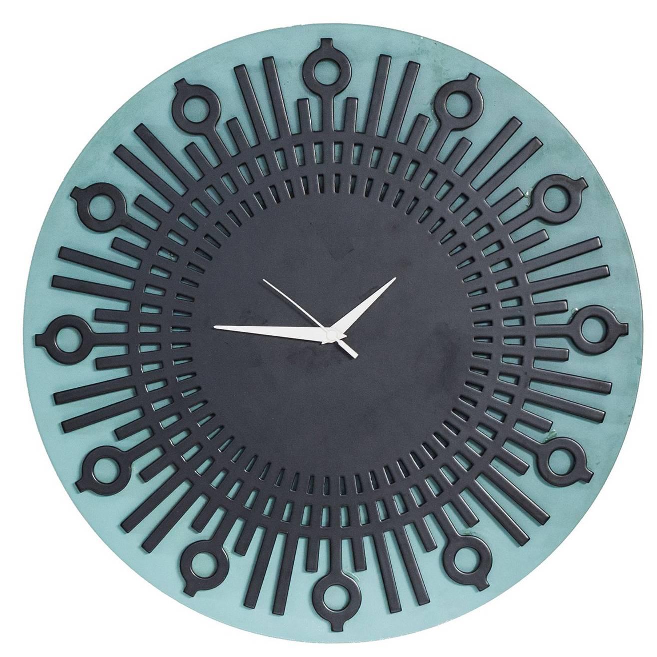 Coat Brazilian Contemporary Lacquer Wall Clock by Lattoog