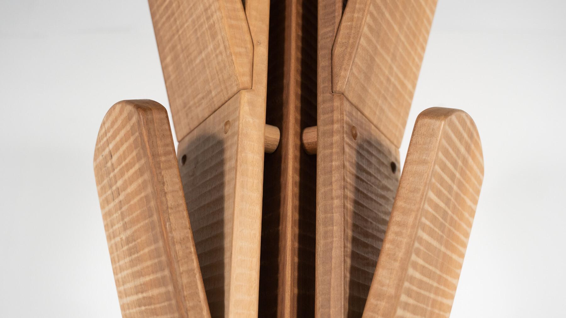 Contemporary Coat Hanger By Guiseppe Rivadossi, Walnut For Sale