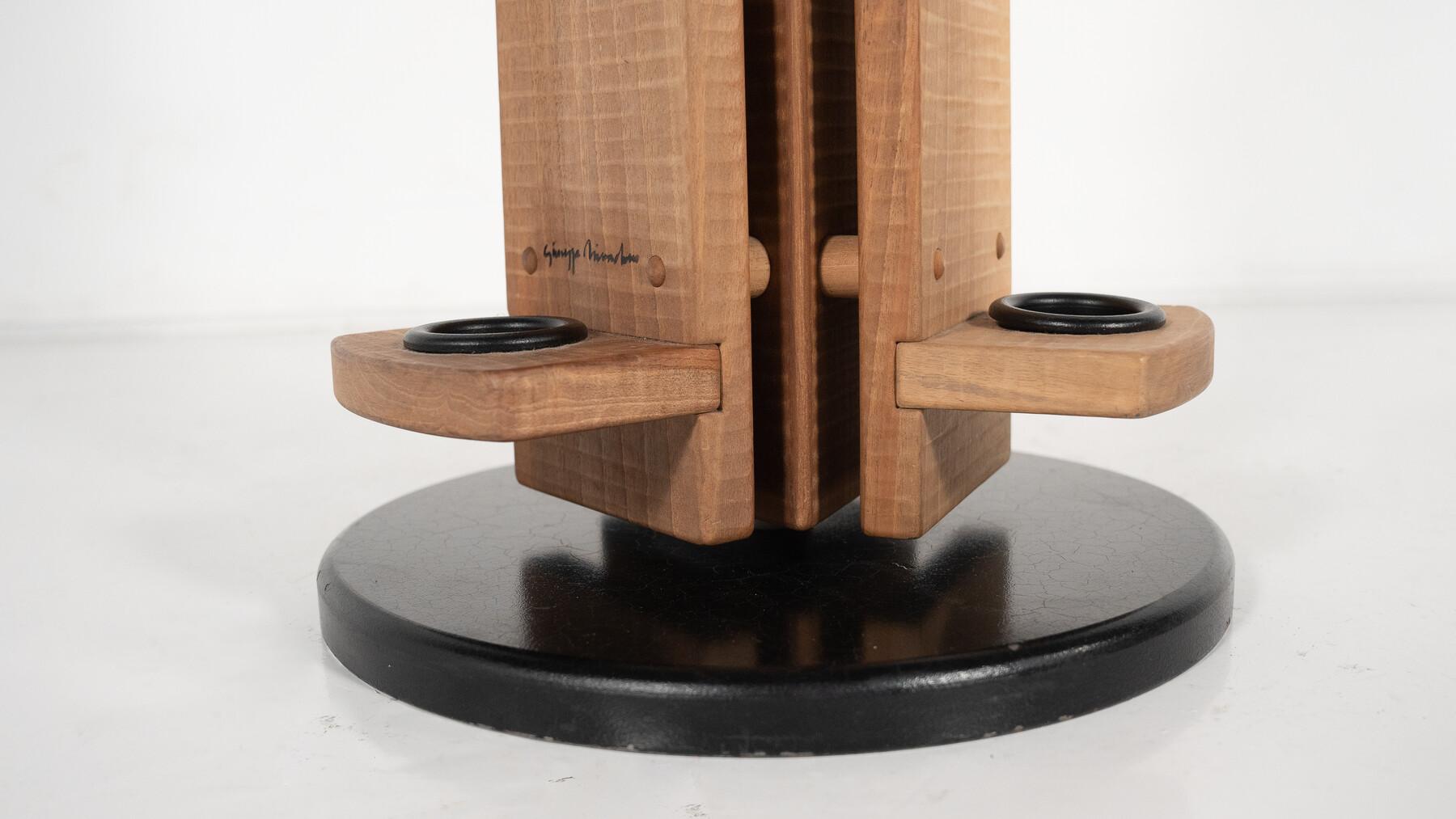 Wood Coat Hanger By Guiseppe Rivadossi, Walnut For Sale