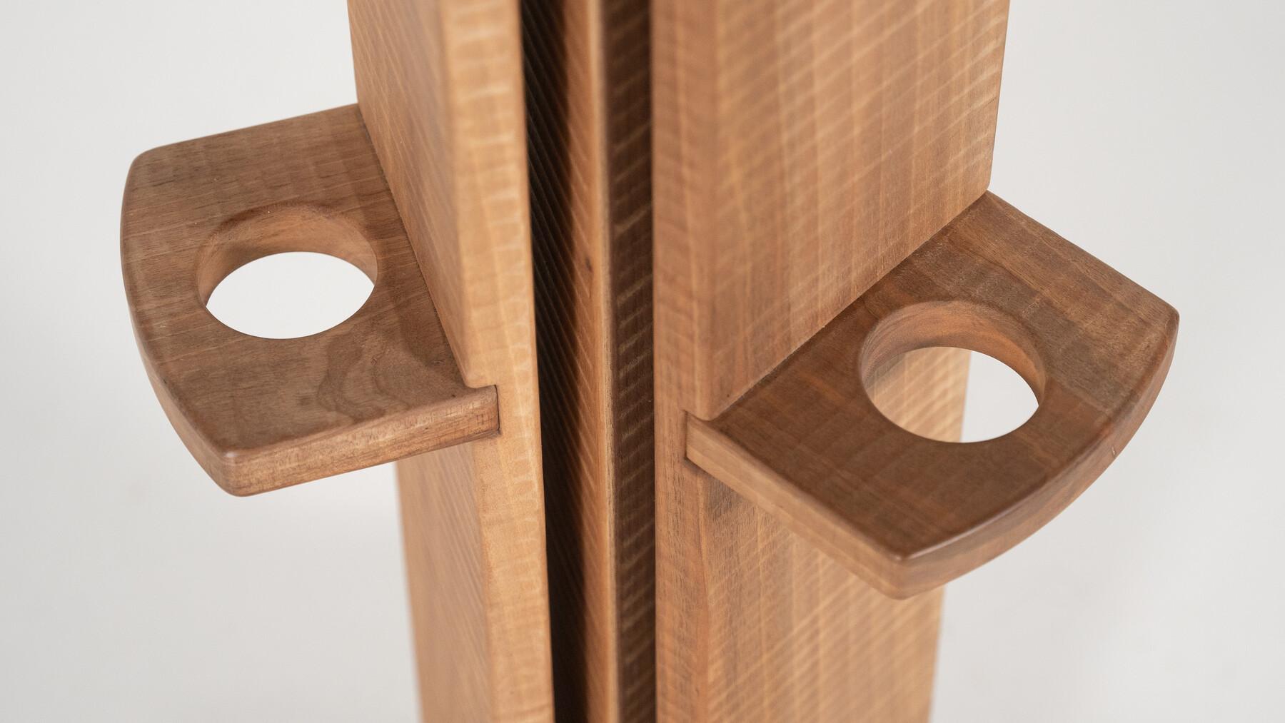 Coat Hanger By Guiseppe Rivadossi, Walnut For Sale 2