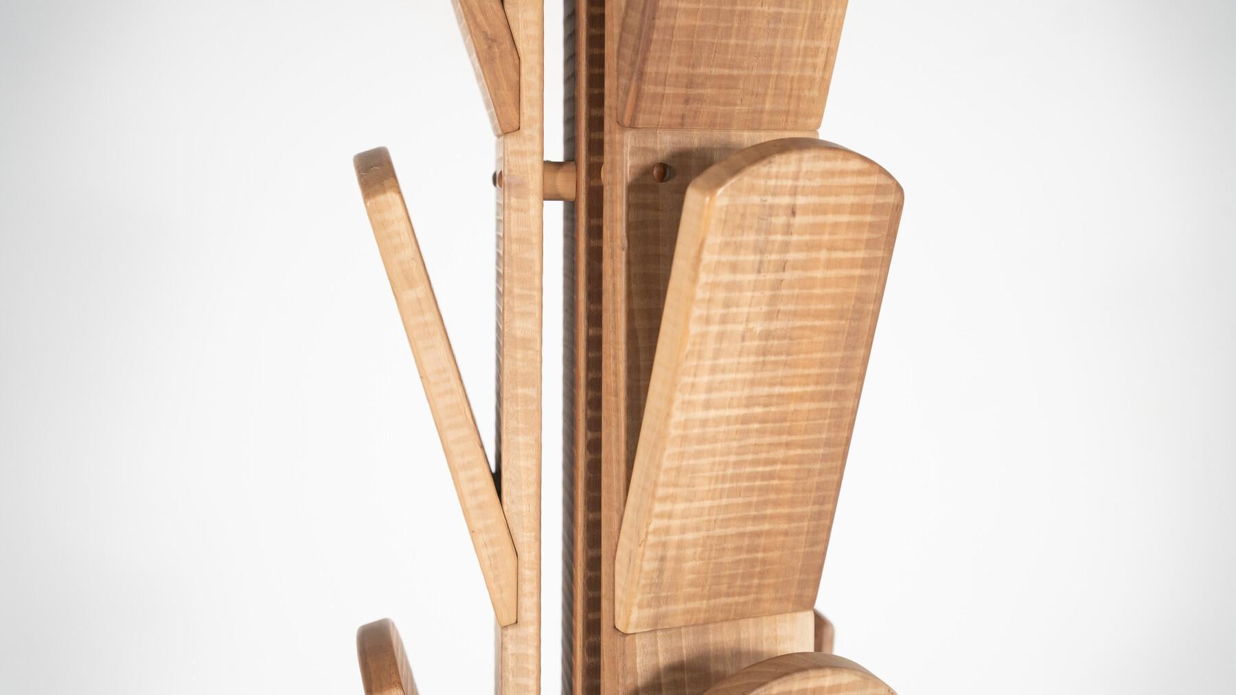 Coat Hanger By Guiseppe Rivadossi, Walnut For Sale 3
