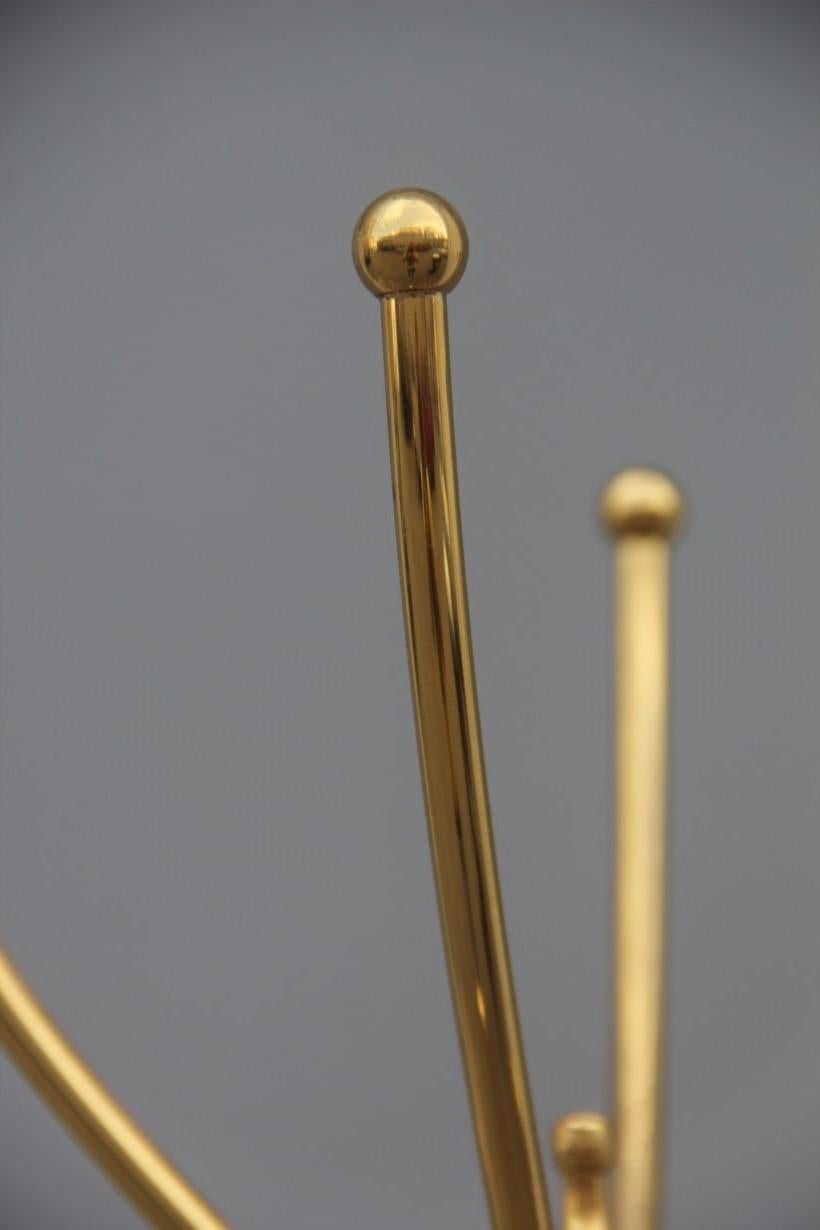 Coat Hanger Solid Brass Gold Classic Design Midcentury Italian Modern, 1950s 3