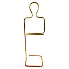 Coat Hanger Valet Stan in Gold Metal Design Pierre Cardin, 1970s