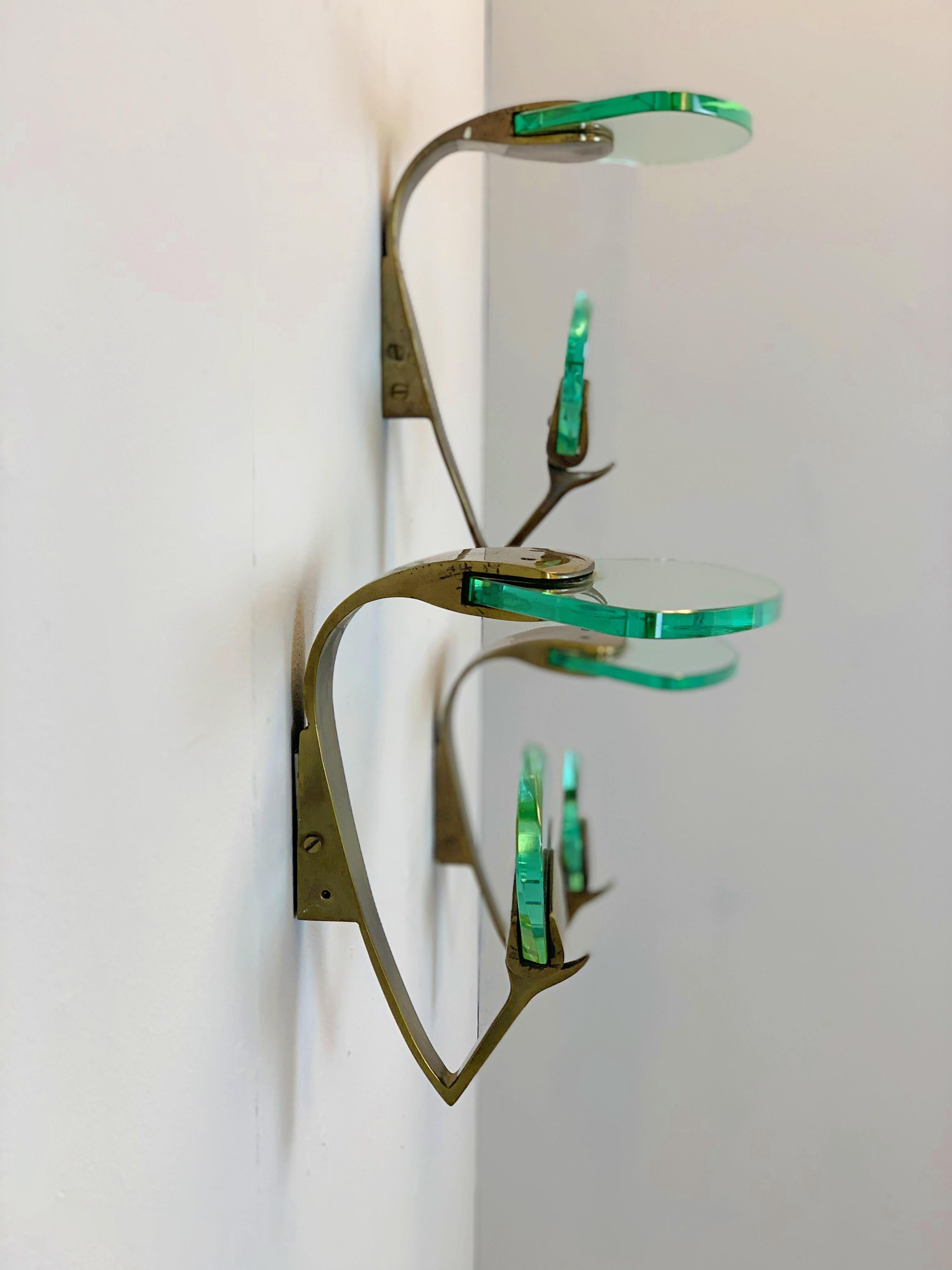 Brass Coat Hanger by Max Ingrand for Fontana Arte, 1960s, price for one For Sale