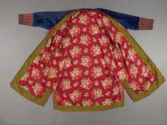 Coat in Blue velvet Embroidered with Wool - Turkmenistan Circa 1950/1970