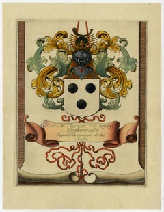 Coat of Arms of Theodorus Van Bleiswijk, Mayor of Schiedam, Netherlands, Ca.1680