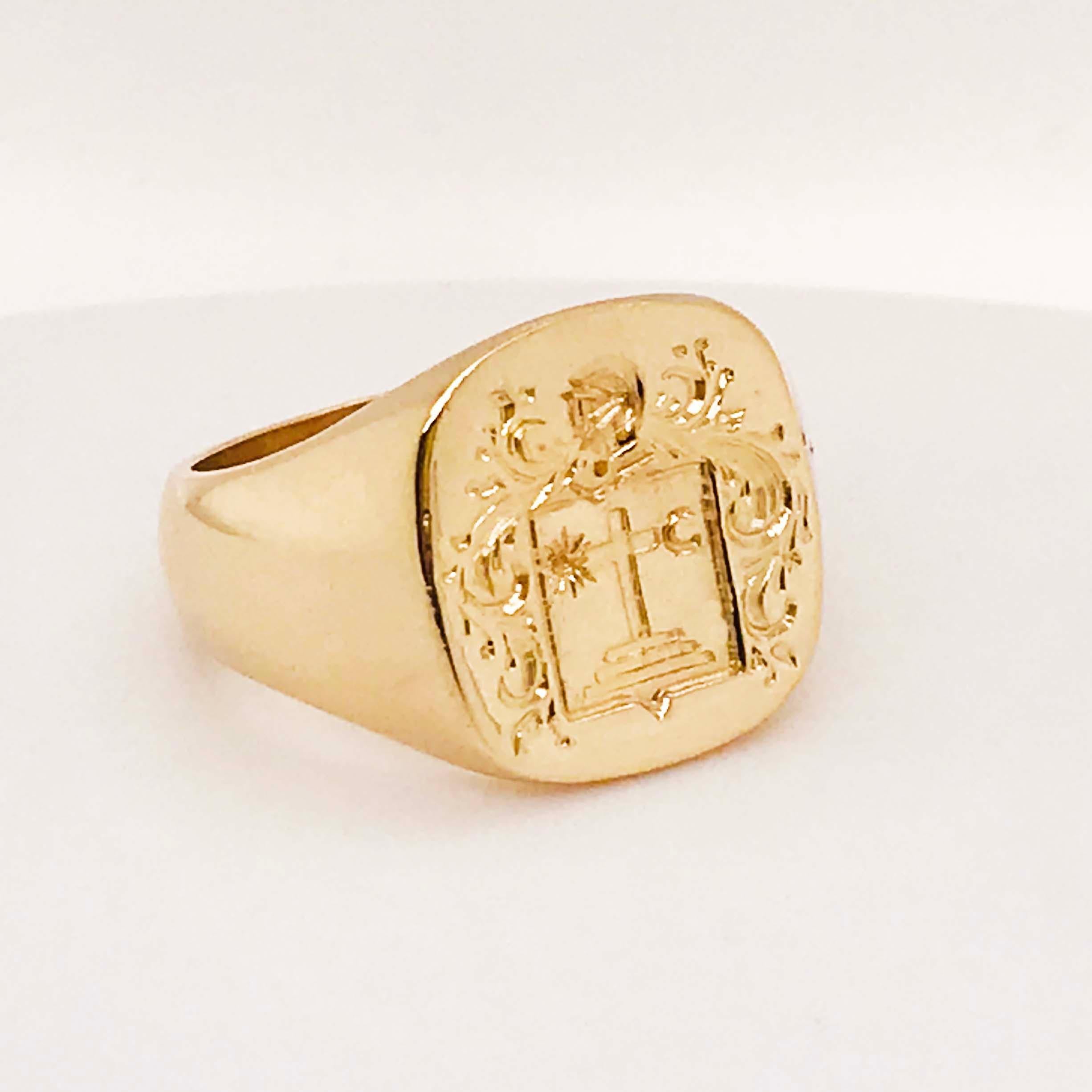 religious signet ring