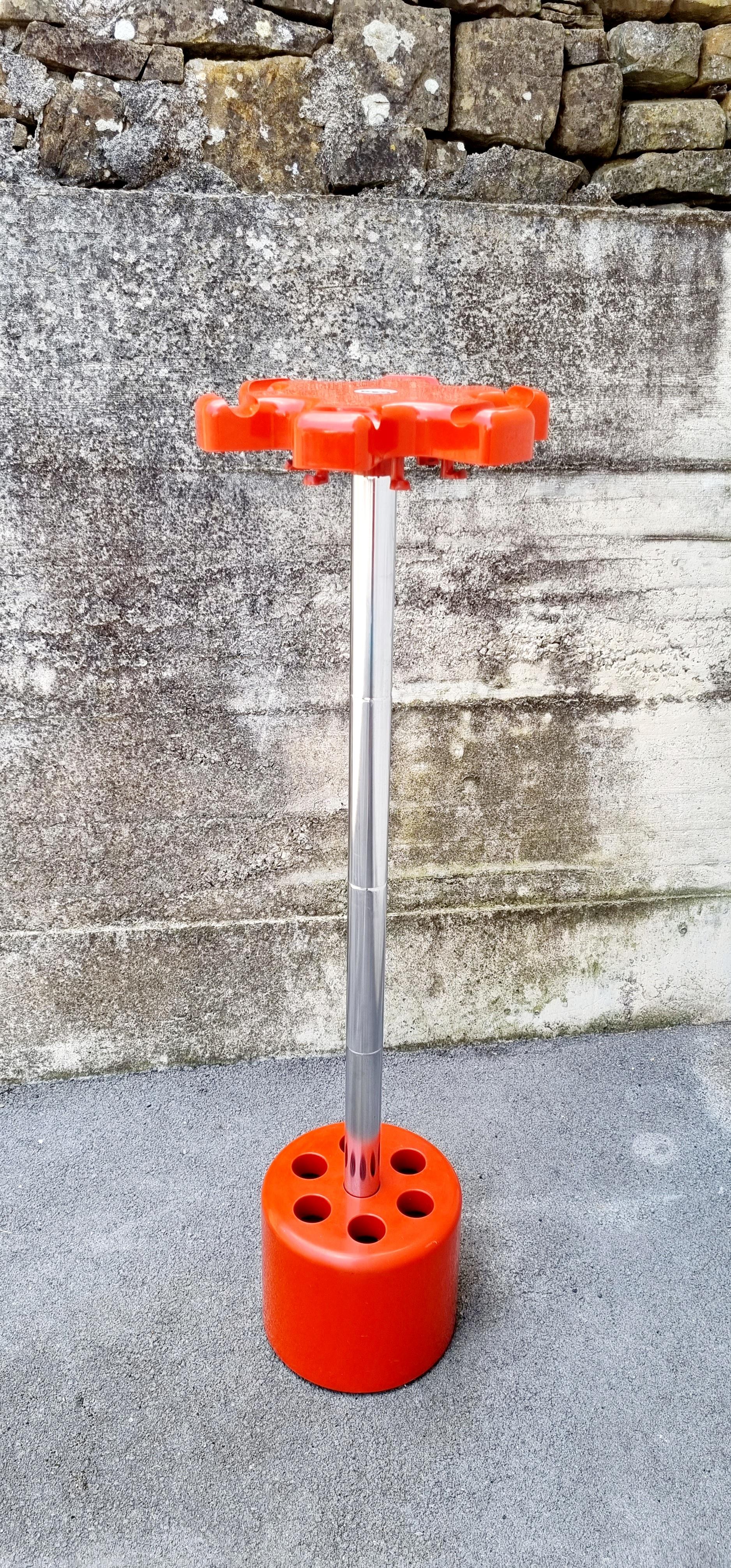 Space Age Coat Rack and Umbrella Stand, Designed by Lucci & Orlandini, Velca, Italy 70s For Sale