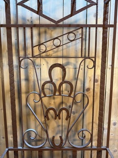Coat rack - Art Deco wrought iron coat stand