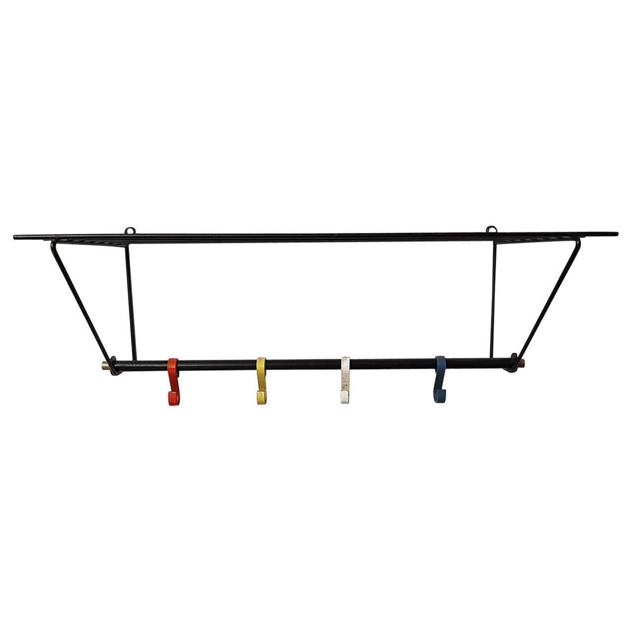 Coat Rack Attributed to Mathieu Matégot for Artimeta, Dutch Minimal, 1950s