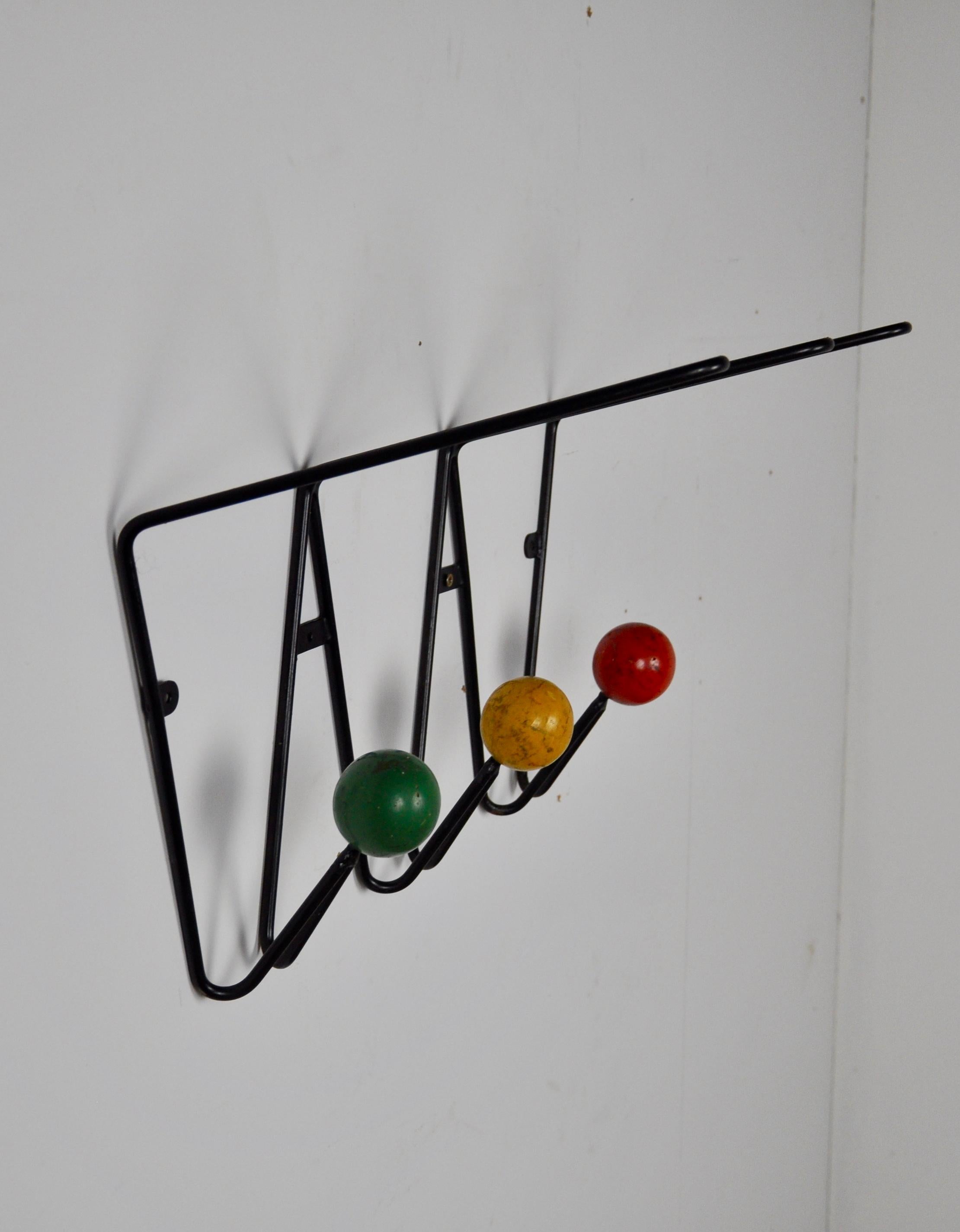 French Coat Rack by Roger Feraud, 1960s