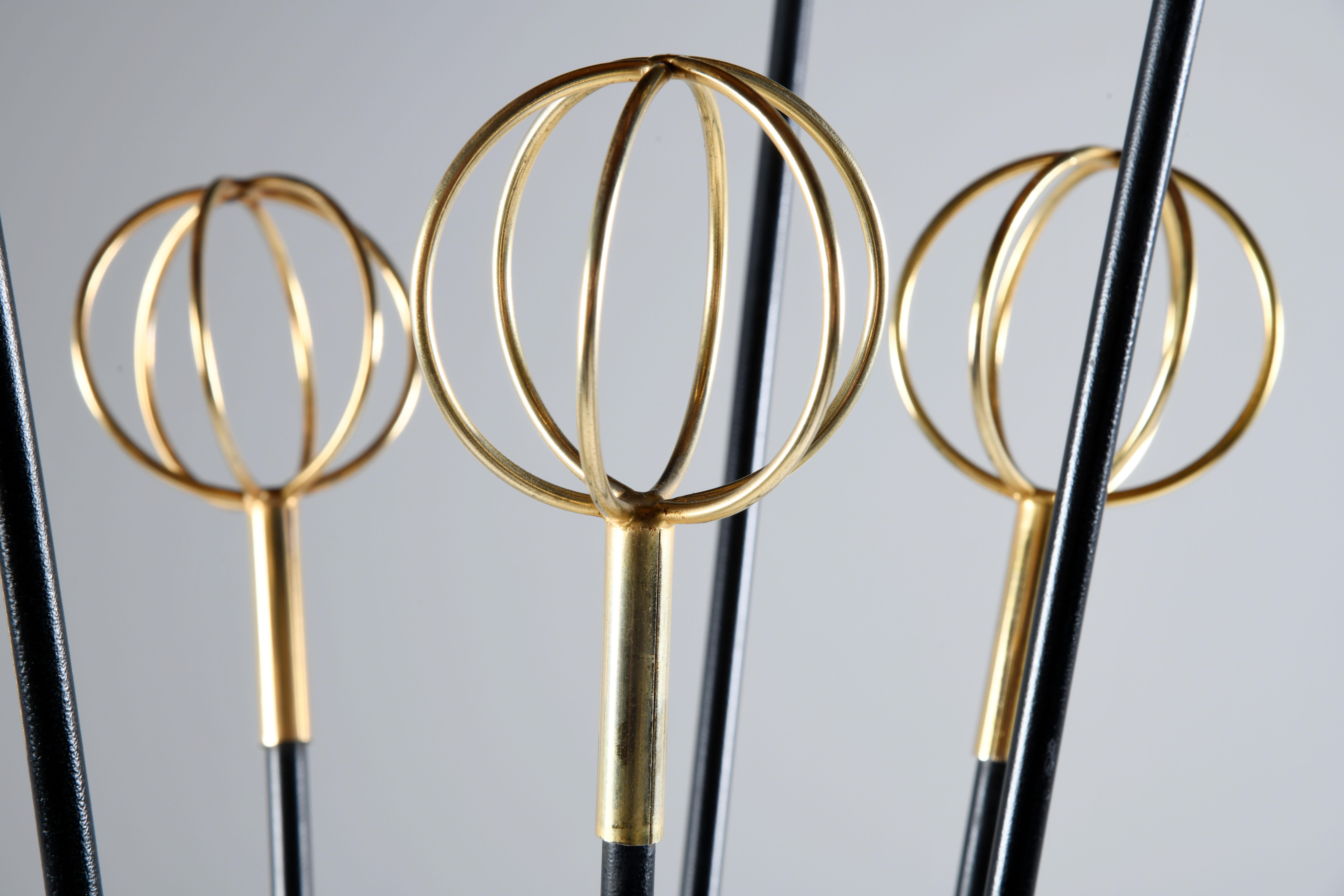 Coat rack designed by Roger Feraud France 1950s model Astrolabe For Sale 1