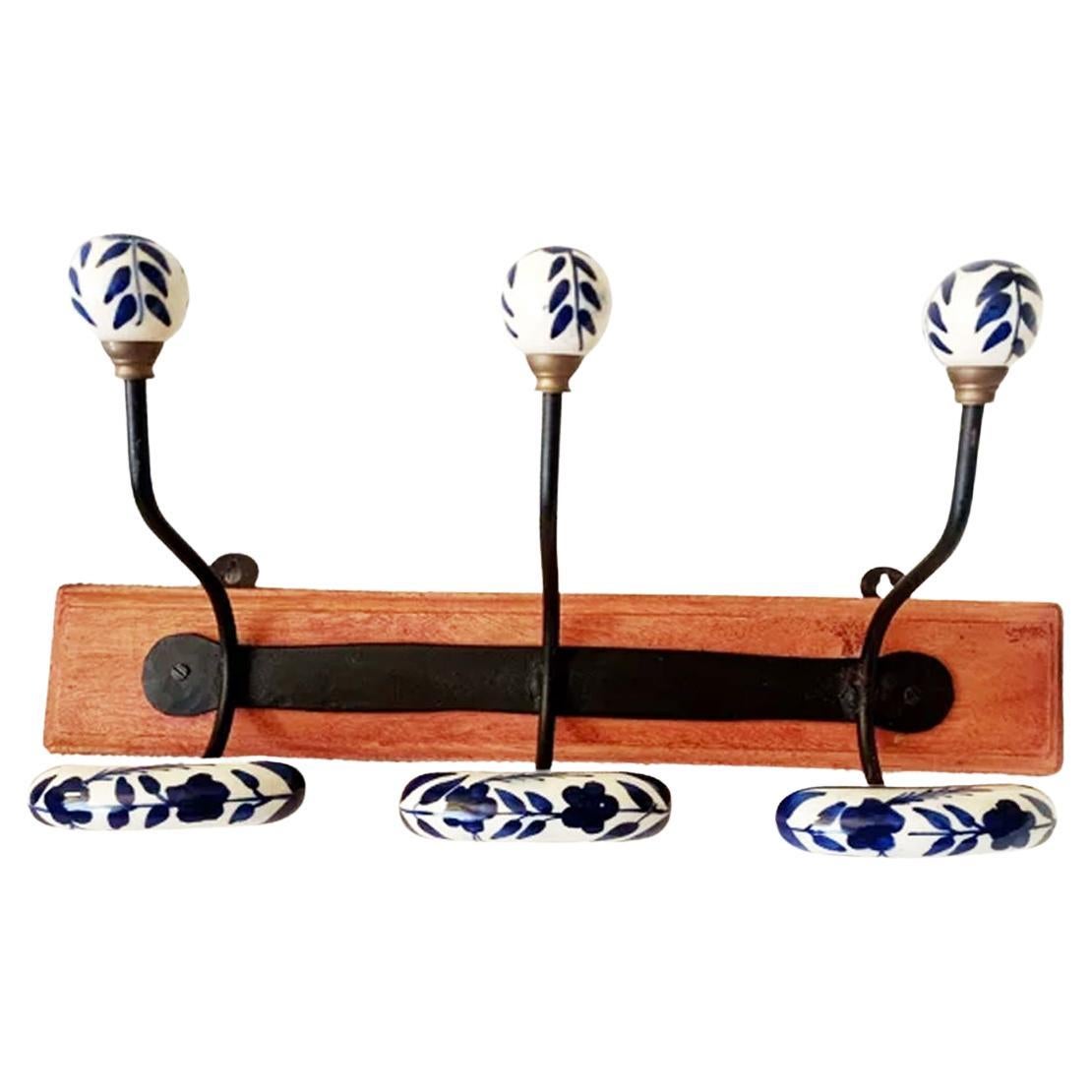 Coat Rack for Coat and Hat  Stand With a Checkerboard Game, Spain Early 20th