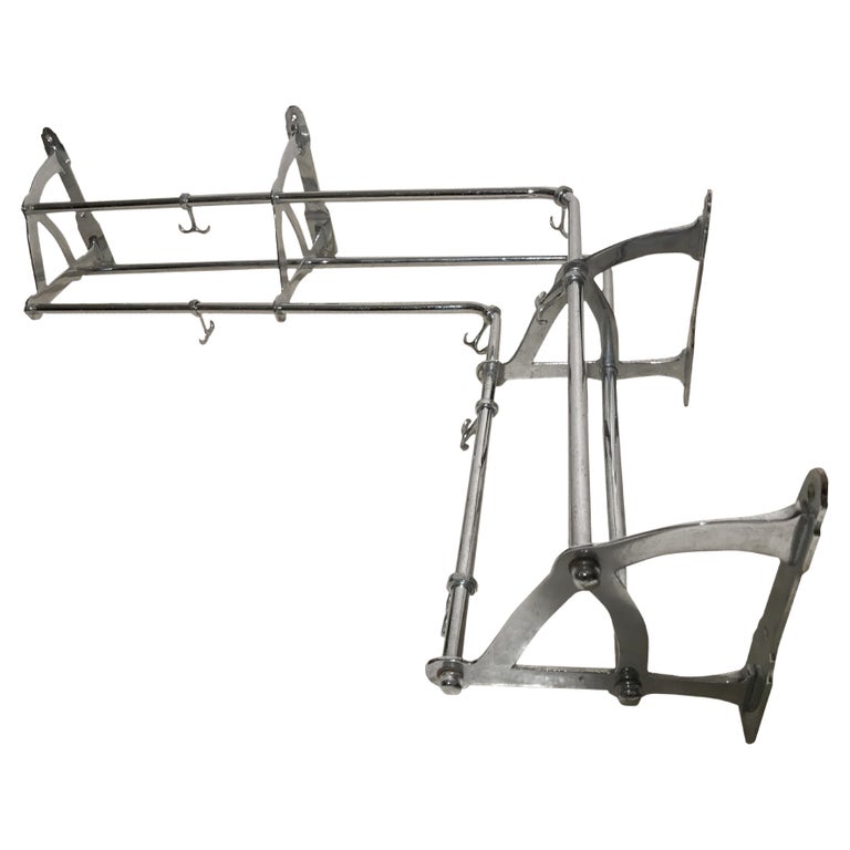 Coat rack in chromed bronze 1930 For Sale at 1stDibs
