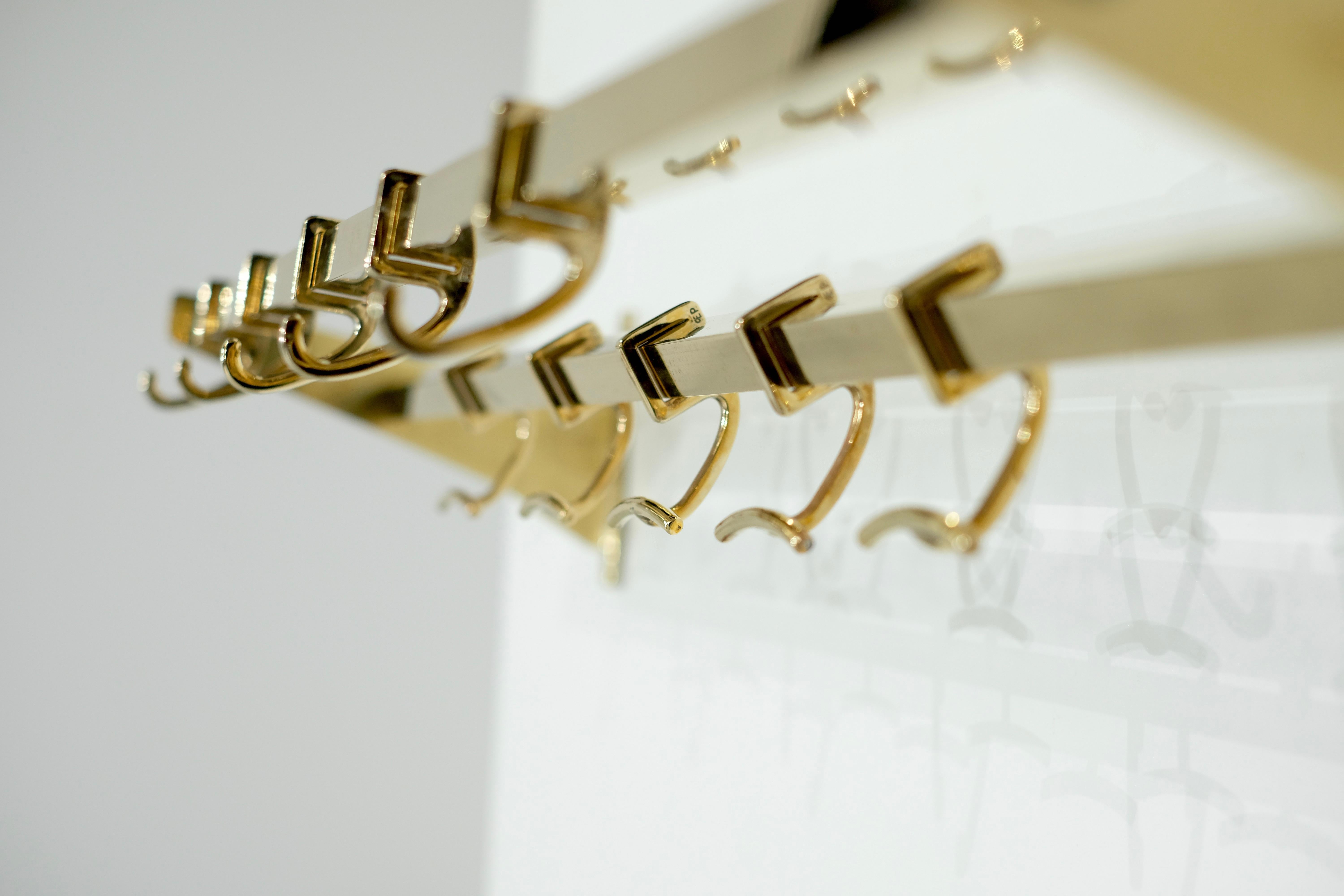 Coat Rack in complete Brass, Italy 1950s. 11