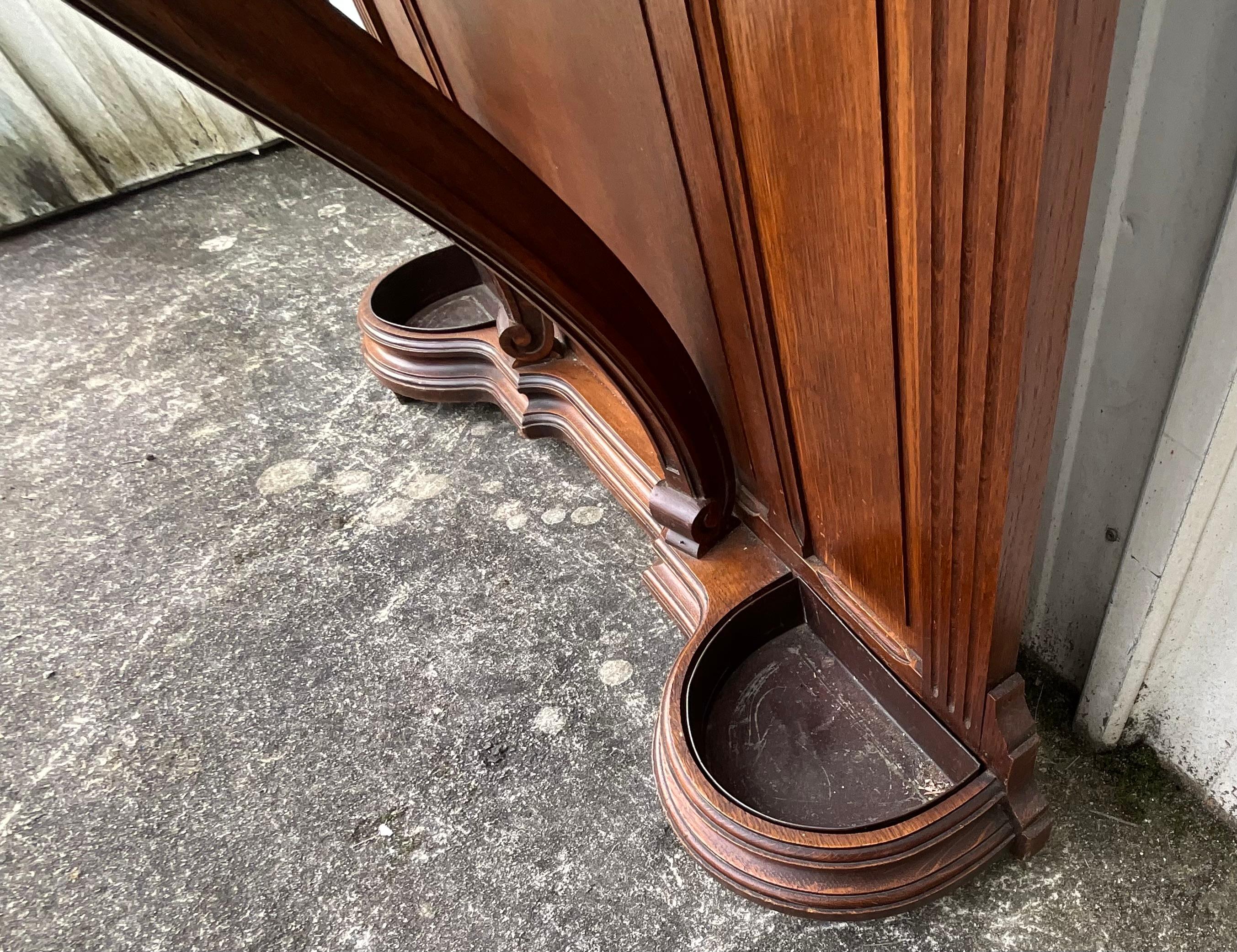 Coat Rack In Solid Oak Late 19th Louis Philippe Style For Sale 6