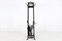 Coat Rack in the Manner of Belgian Art Deco Designer Gustave Serrurier-Bovy