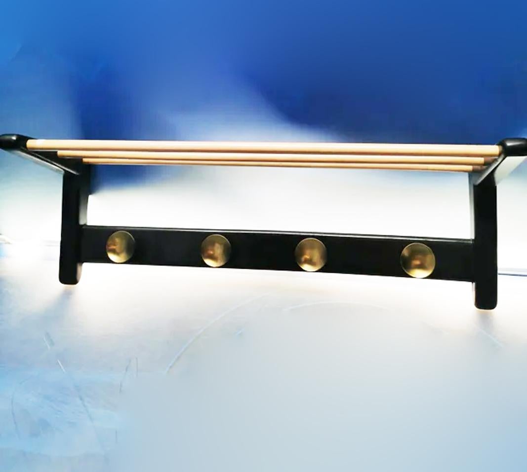 Iron Coat Rack Midcentury Elegant  Hat Racks and Stands, Design Italian 50s For Sale