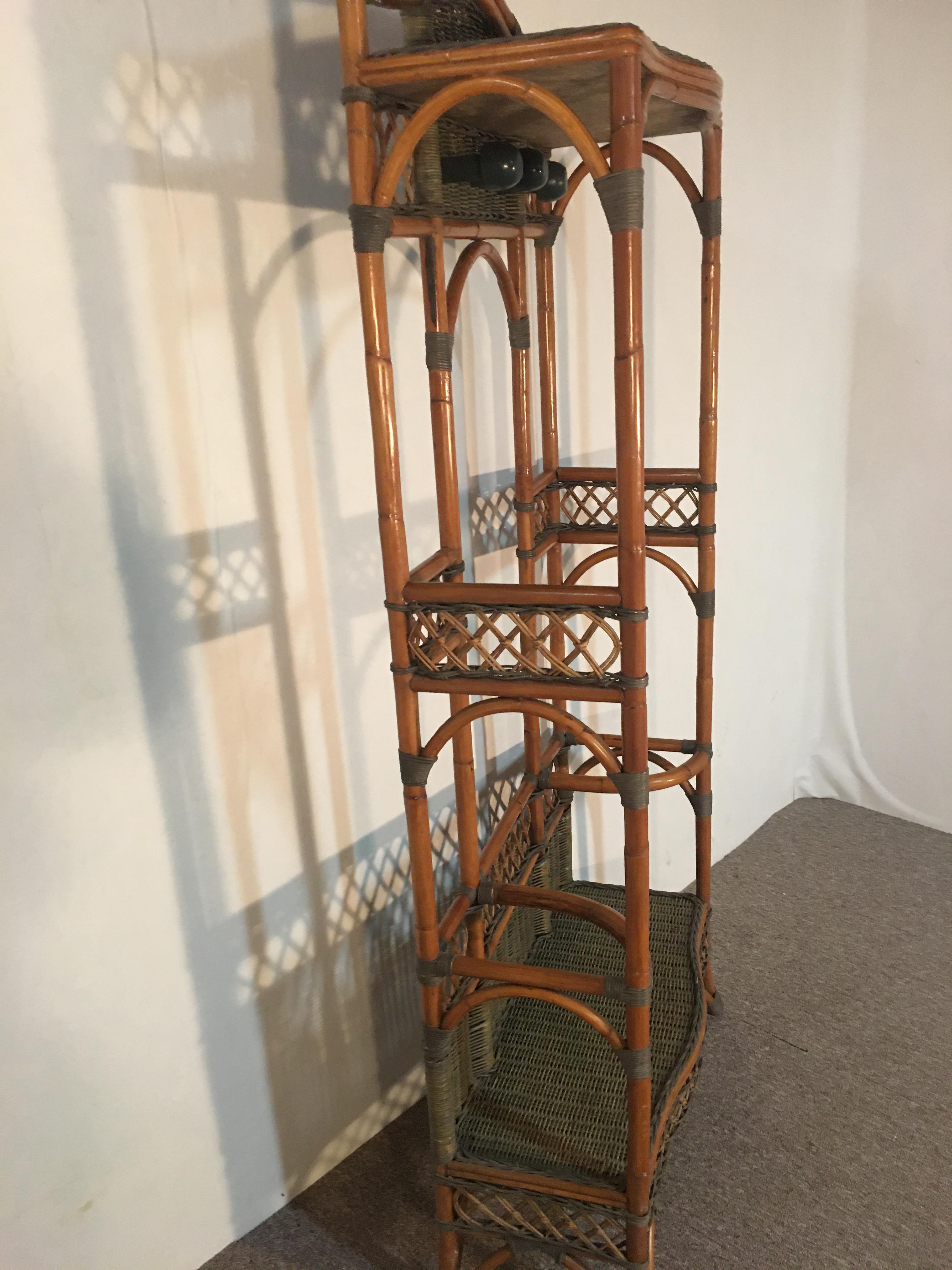 Coat Rack, Rattan, French, XXth For Sale 1