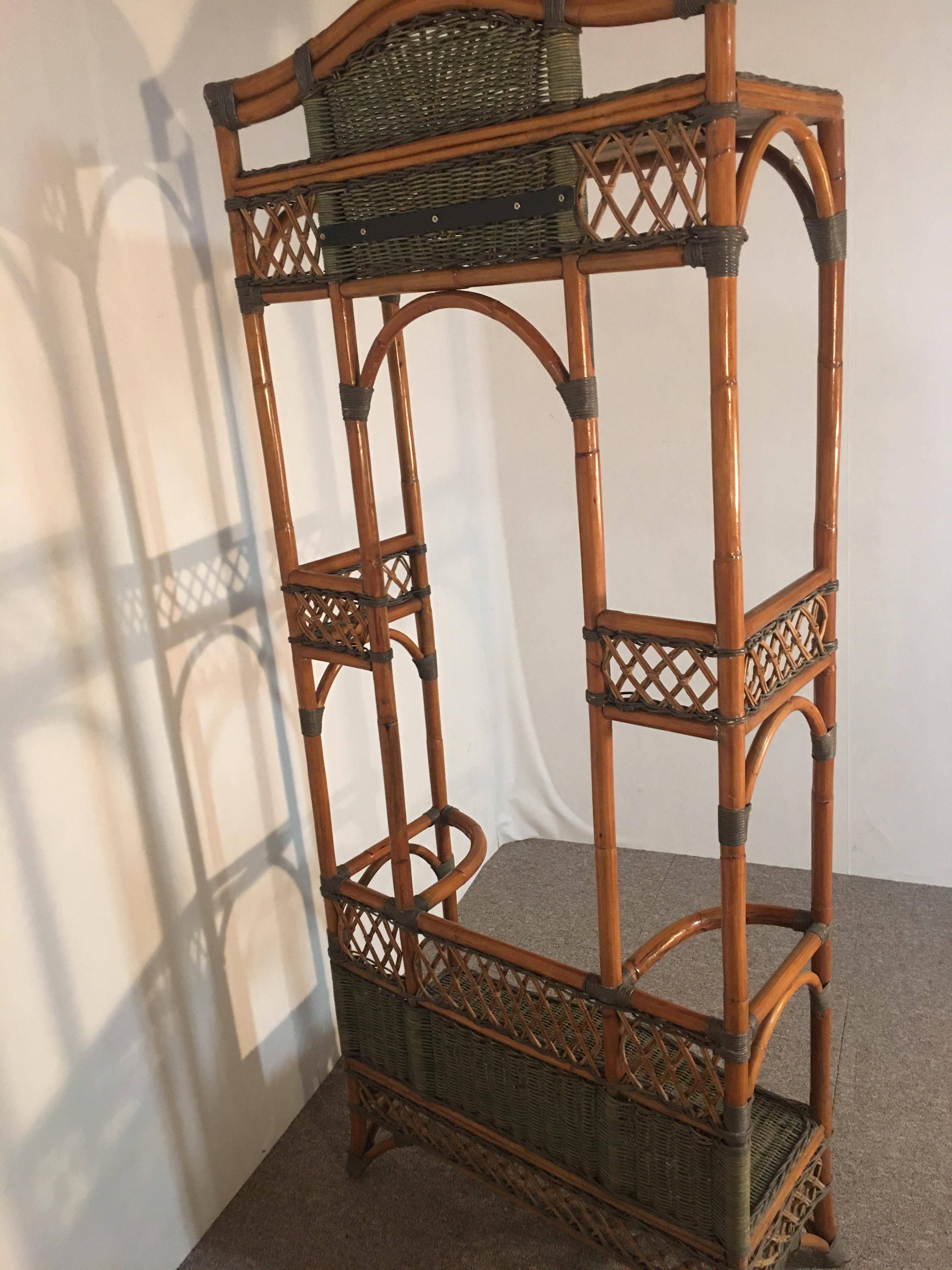 Coat Rack, Rattan, French, XXth For Sale 2