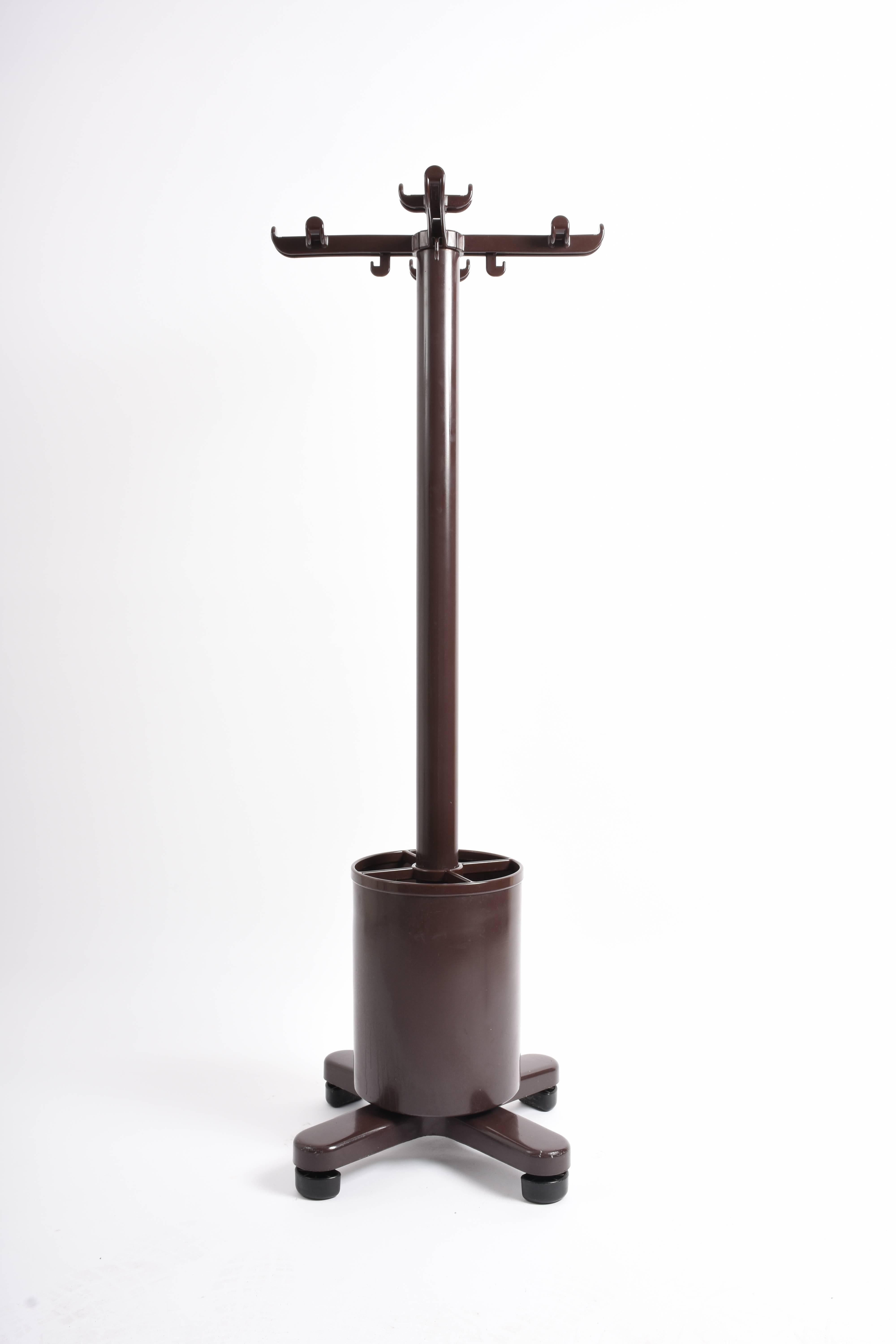 Coat Rack with Umbrella Stand by Ettore Sottsass for Olivetti, 1970s, Italy 4