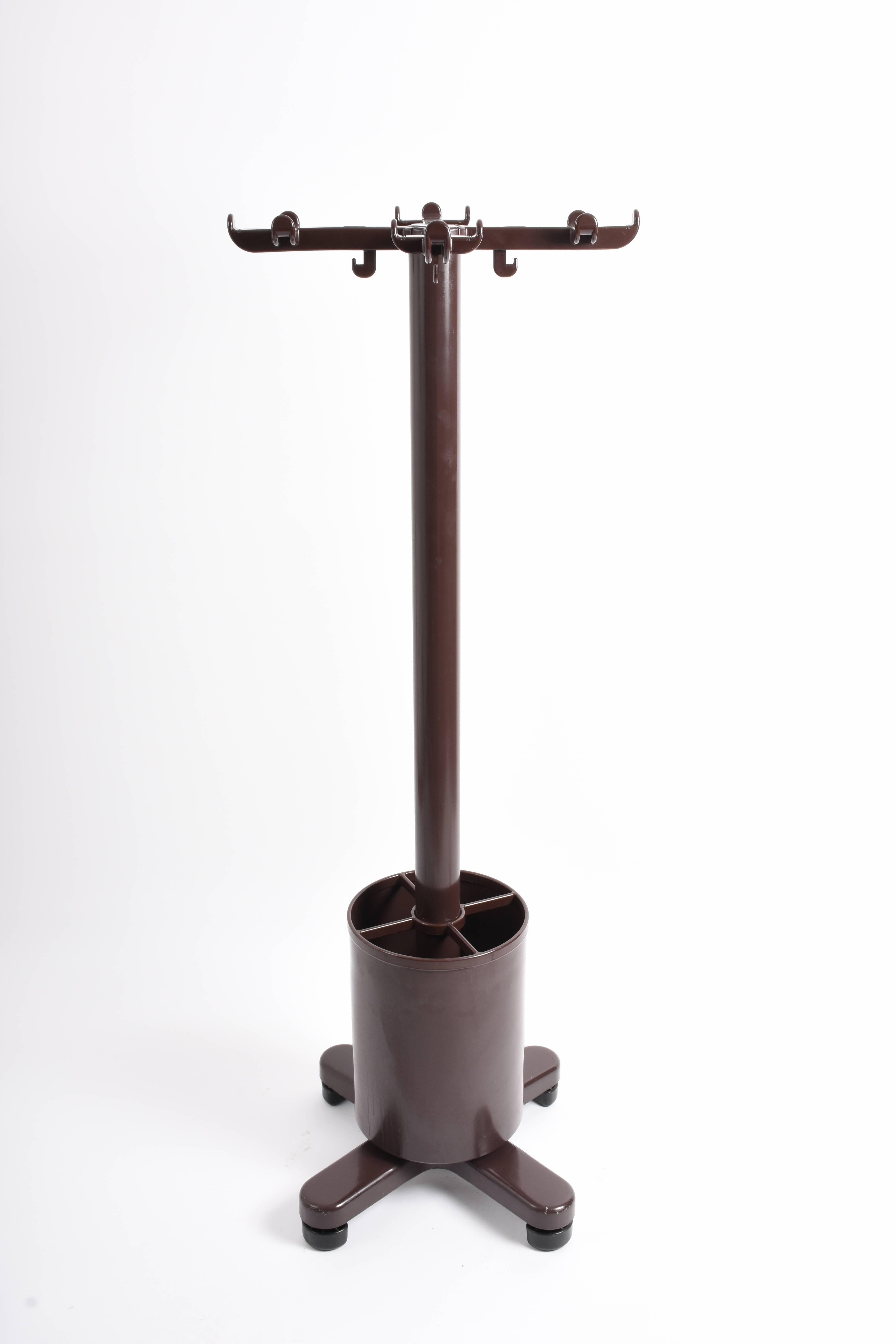 Coat Rack with Umbrella Stand by Ettore Sottsass for Olivetti, 1970s, Italy 1