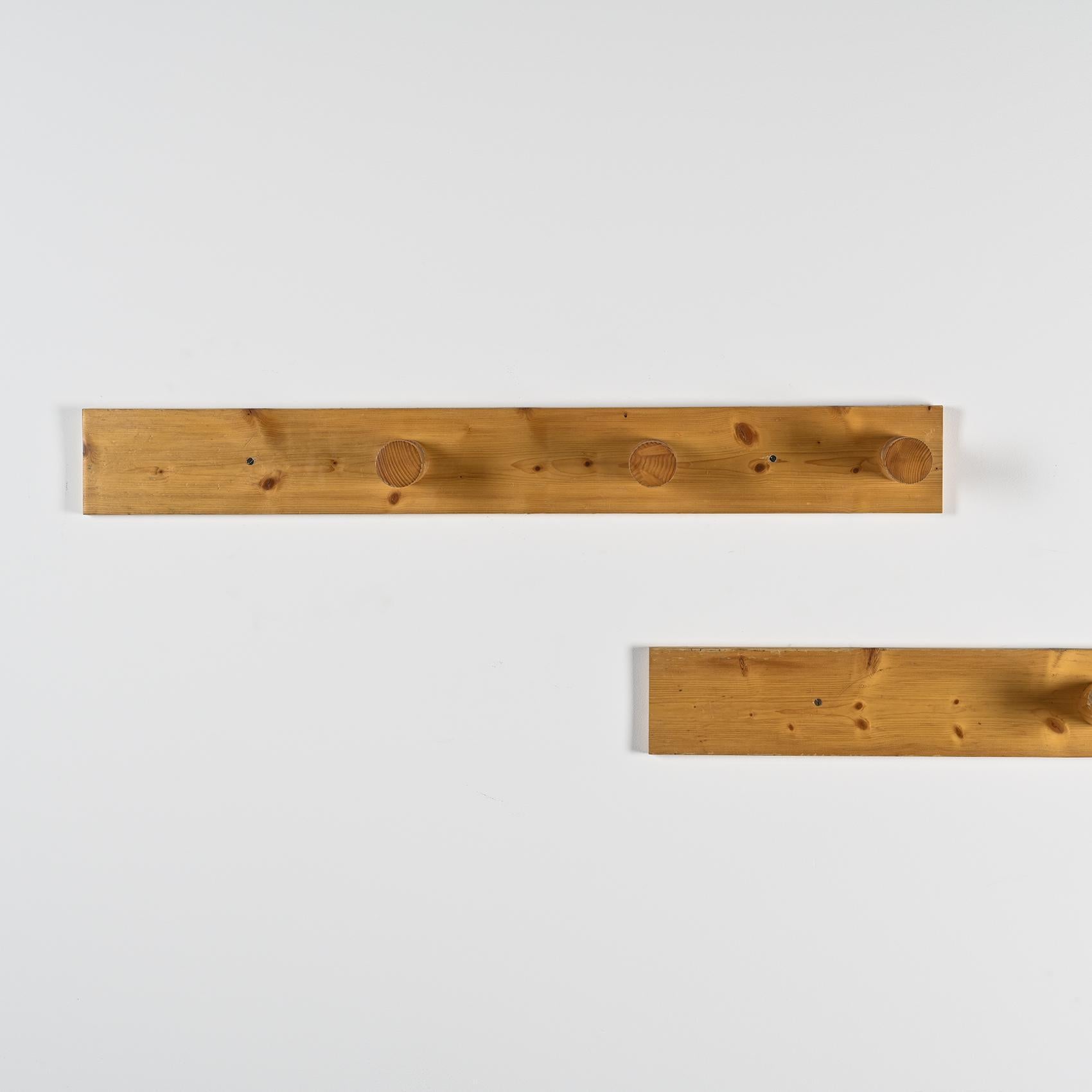 Mid-Century Modern Coat racks by Charlotte Perriand, Les Arcs circa 1975, Set of 2 For Sale
