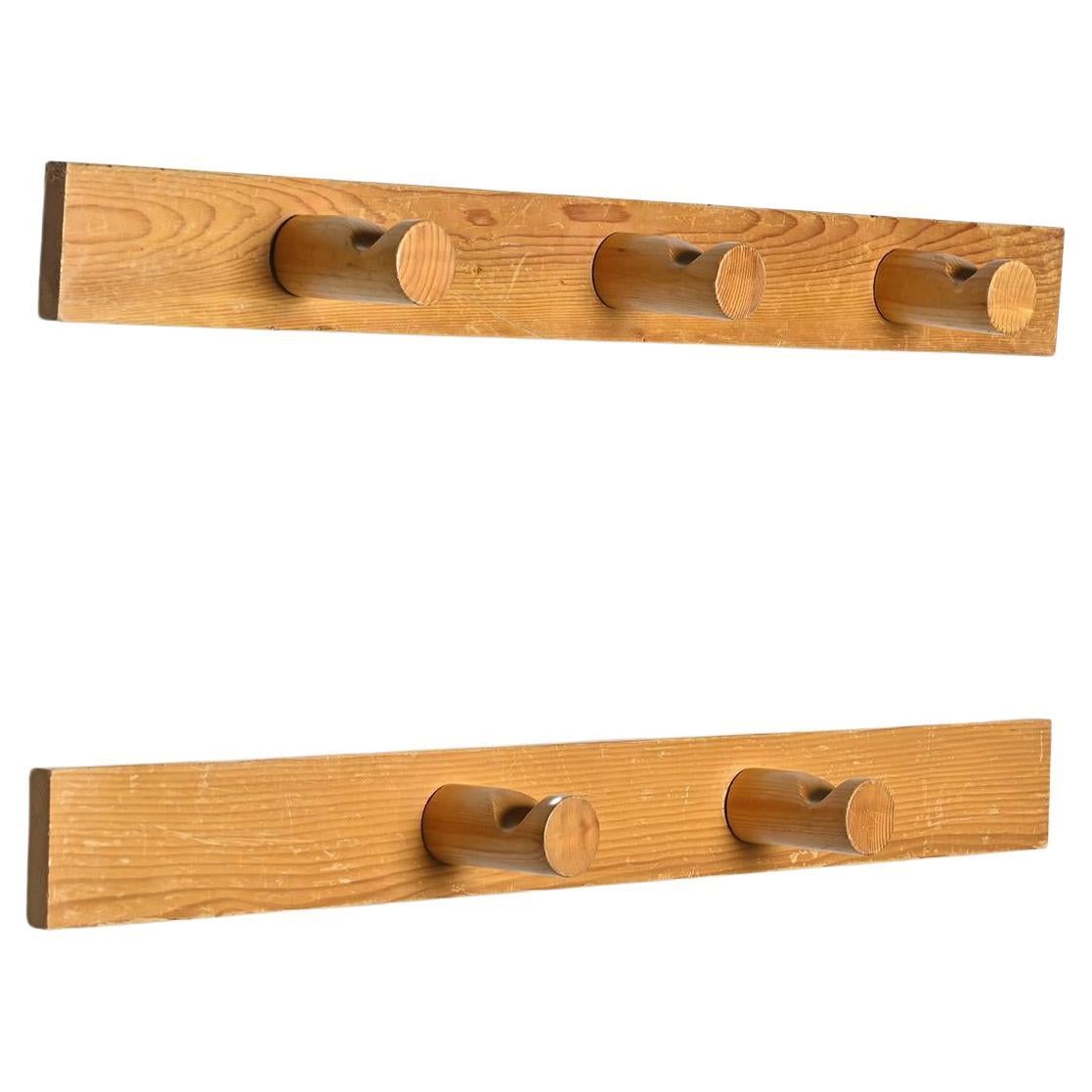 Coat racks by Charlotte Perriand, Les Arcs circa 1975, Set of 2
