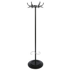 Coat Stand by Jacques Adnet with Chrome Hooks, France, 1950s