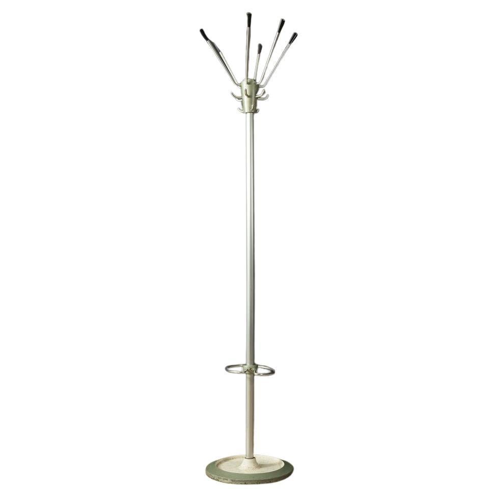 Coat Stand in Stainless Steel with Umbrella Holder, 1960s