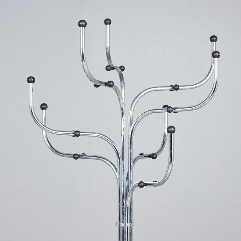 "Coat Tree" by Sidse Werner for Fritz Hansen, Chromed Steel, Denmark, 1970s For Sale at 1stDibs