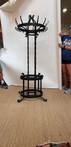 Coat Tree in Wrought Iron, 19th Century