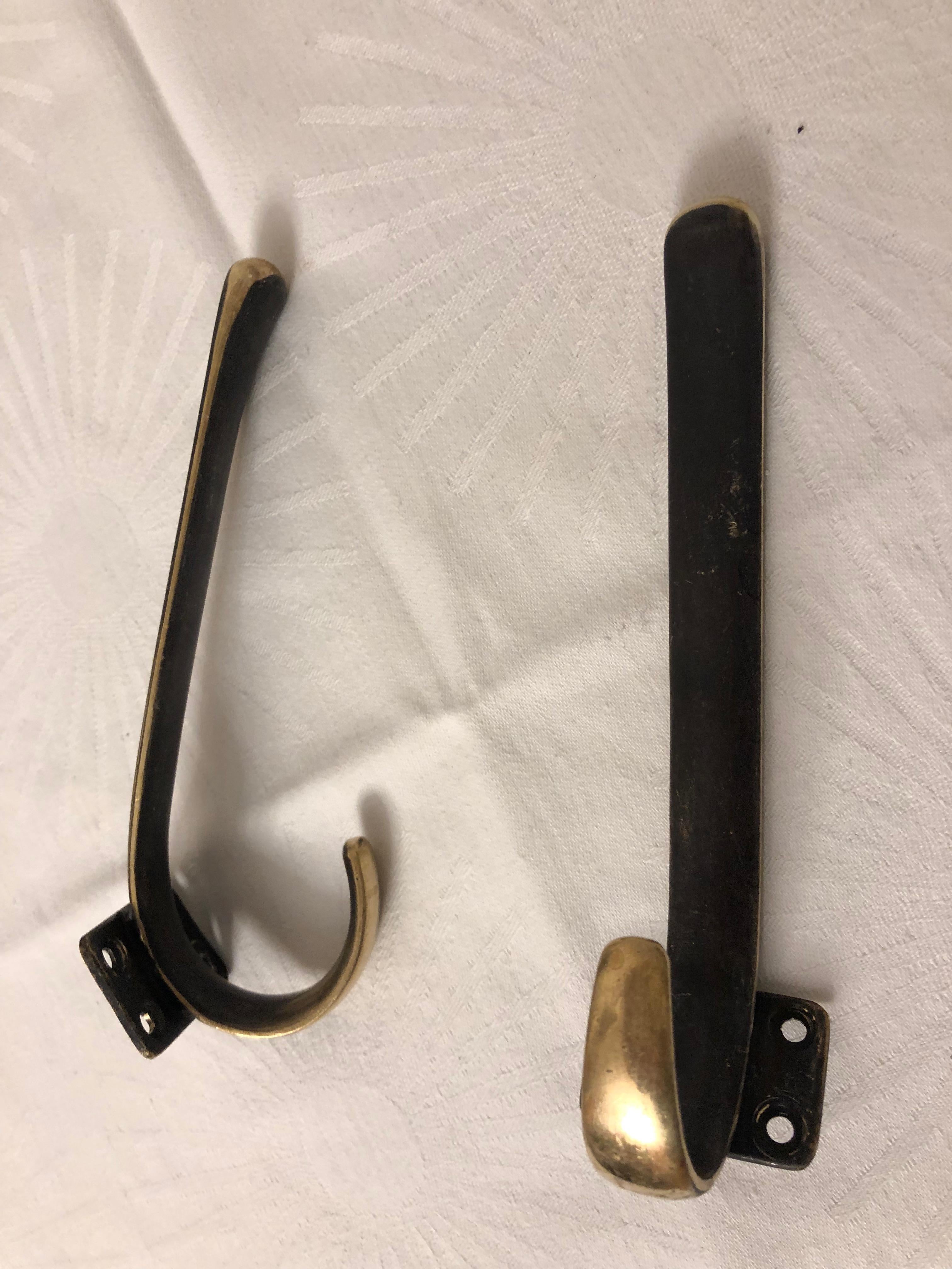 Brass hooks manufactured by Hertha Baller in Austria in the 1950s.
2 available.