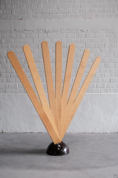 Perchero y separador de ambientes 'ventaglio' de G. Pasotto para Tarzia, Italia Años 70