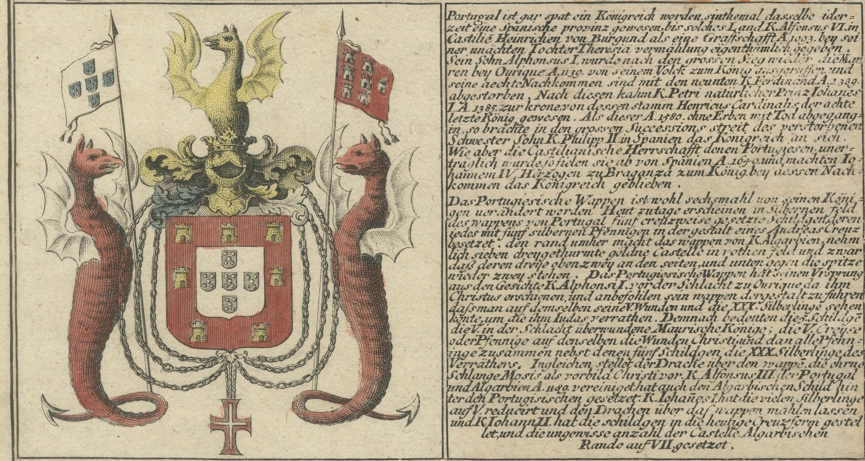 Paper Coats of Arms of the European Empires and Kingdoms with Historical Annotations For Sale