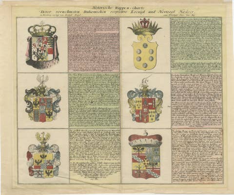 Coats of Arms of the Prominent Italian Royal and Ducal Houses, 1718