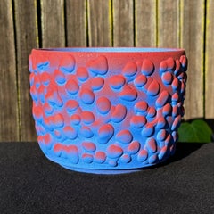 Cobalt And Cinnabar Organic Ombre Planter