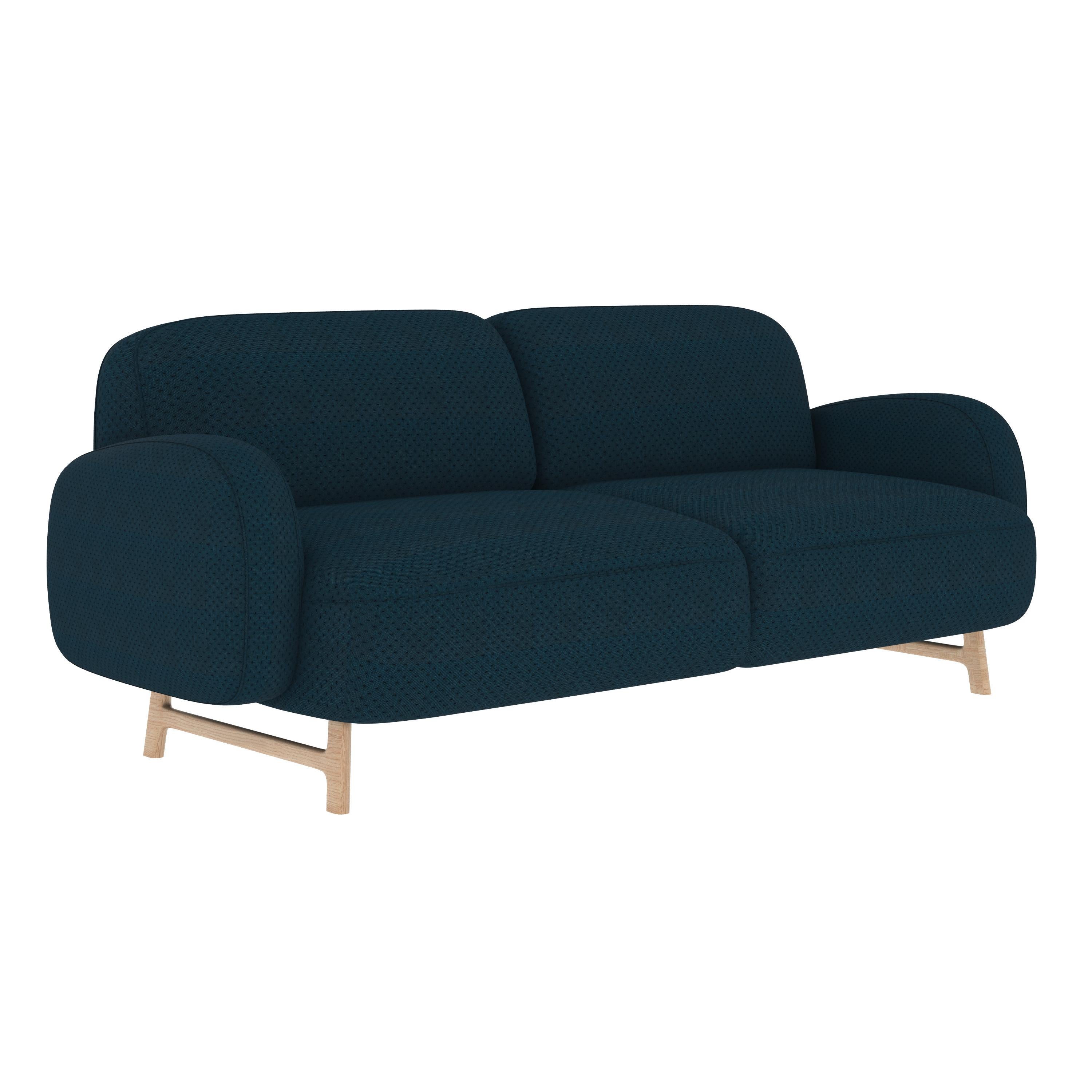 Kobaltblaues Auguste 3-Sitzer Sofa von HARTO (Postmoderne) im Angebot