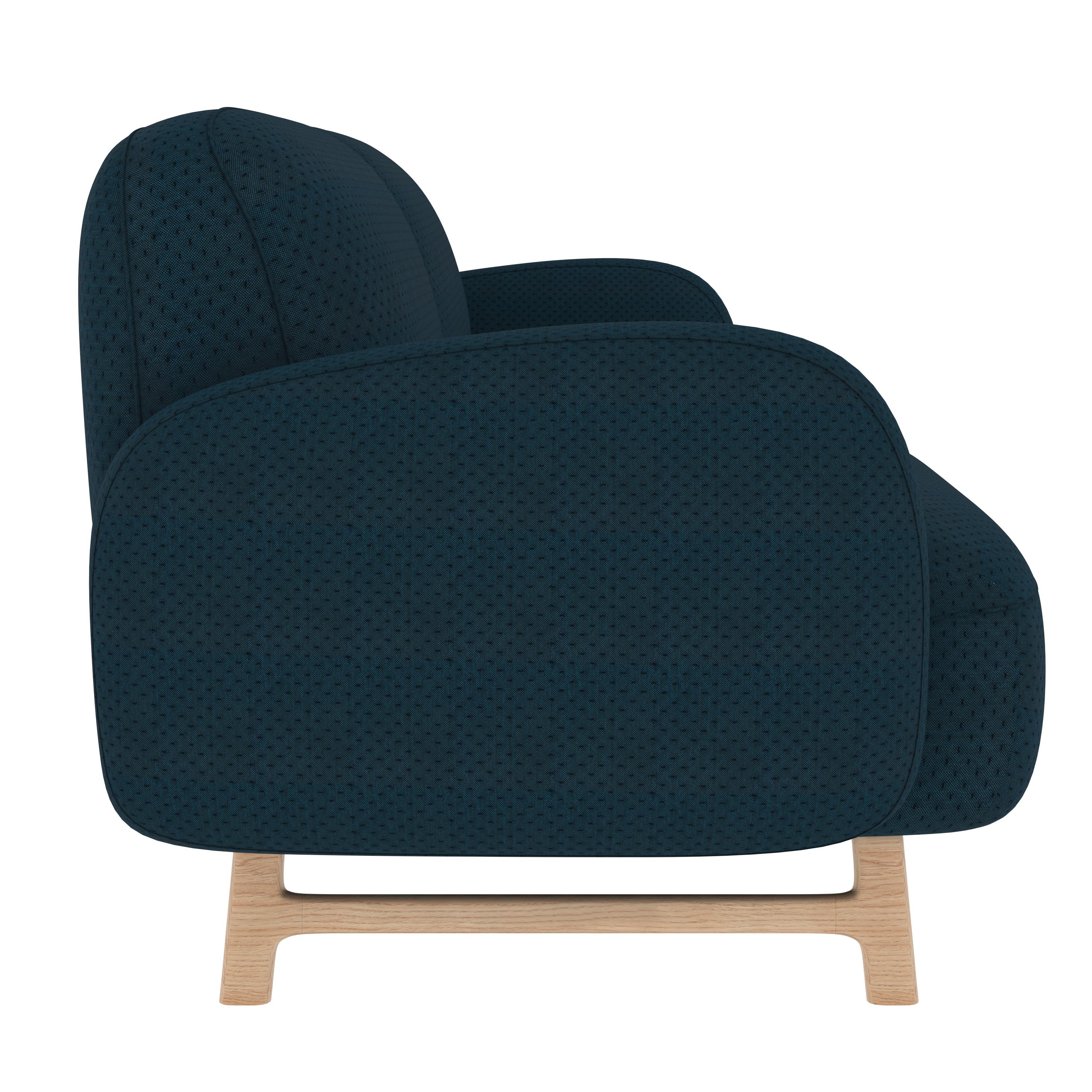 Kobaltblaues Auguste 3-Sitzer Sofa von HARTO (Portugiesisch) im Angebot