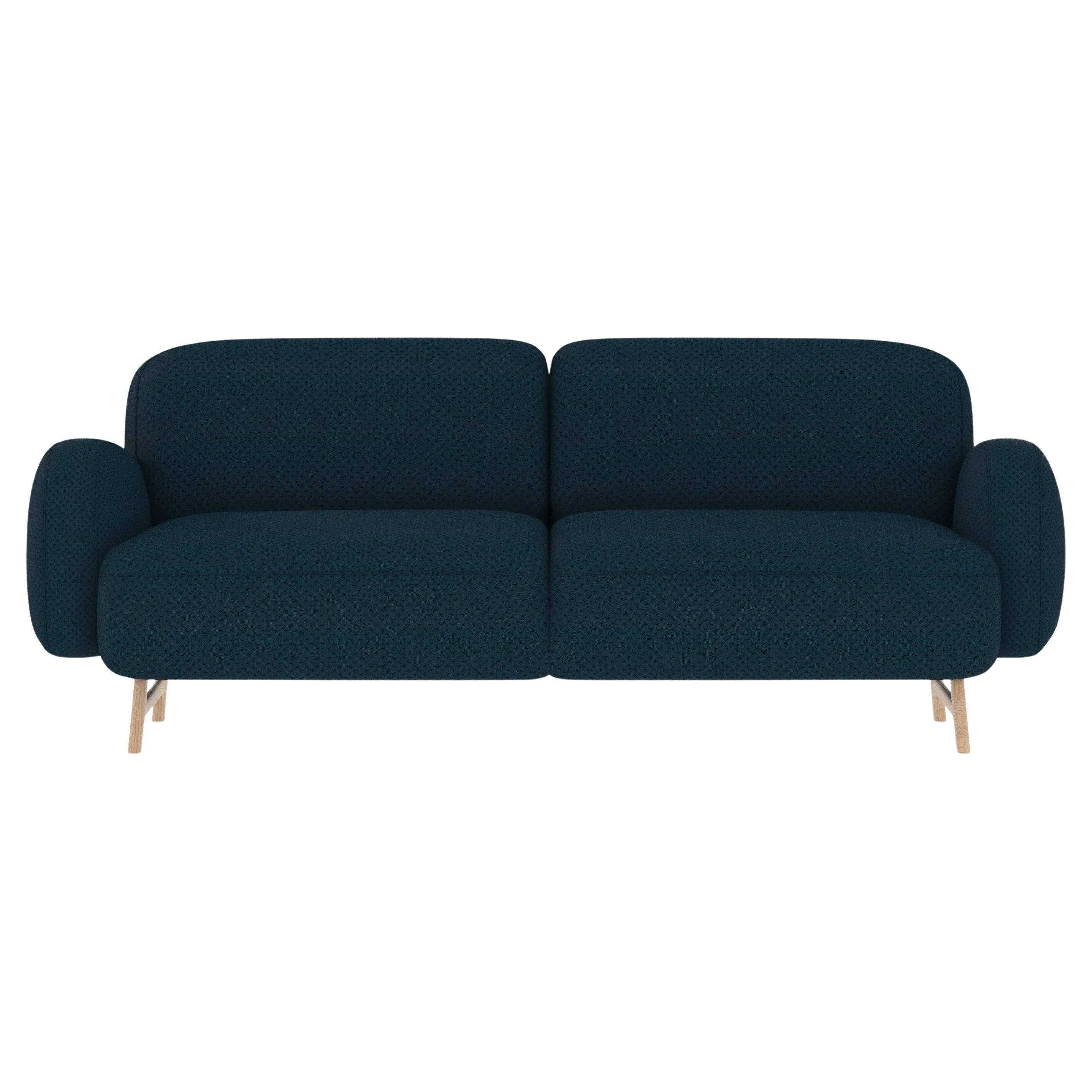 Kobaltblaues Auguste 3-Sitzer Sofa von HARTO im Angebot
