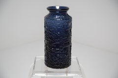 Cobalt Blue Glass Floor Vase by Gote Augustsson for Ruda Glasbruk circa 1960