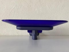 Cobalt Blue Glass Pair of Sconces by King and Miranda for Arteluce, 1980s, Italy