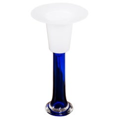 Cobalt Blue Glass Table Lamp by Uno & Östen Kristiansson for Luxus, Sweden