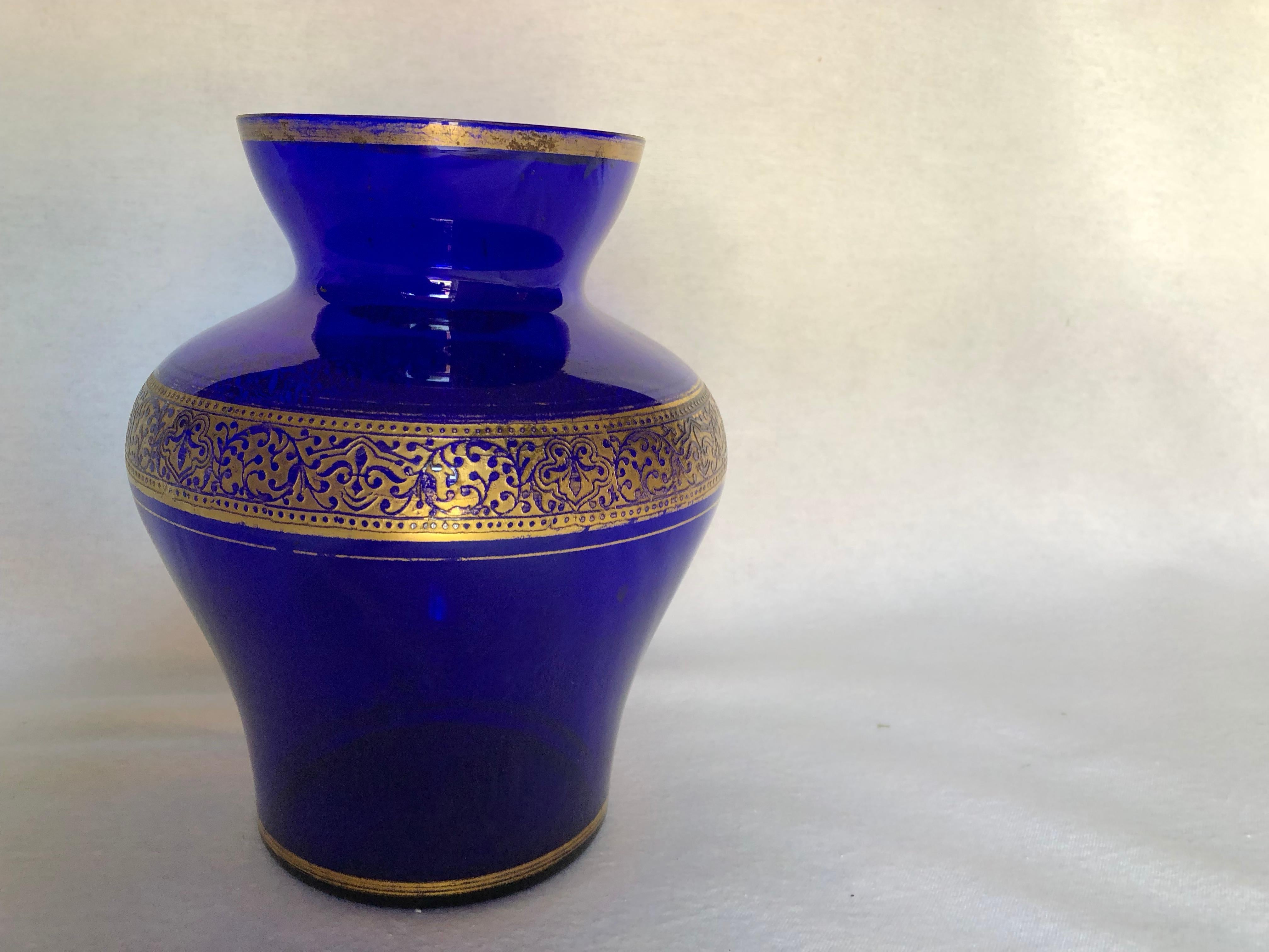cobalt blue glass vases