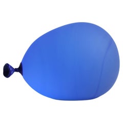 Cobalt Blue Glass Water Balloon Sculpture by Dylan Martinez