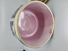 Cobalt Blue Majolica Cheese Server