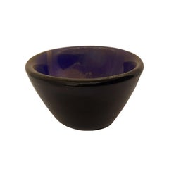 Cobalt Blue Murano Glass Bowl with Avventurina